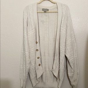 Cream oversized cardigan